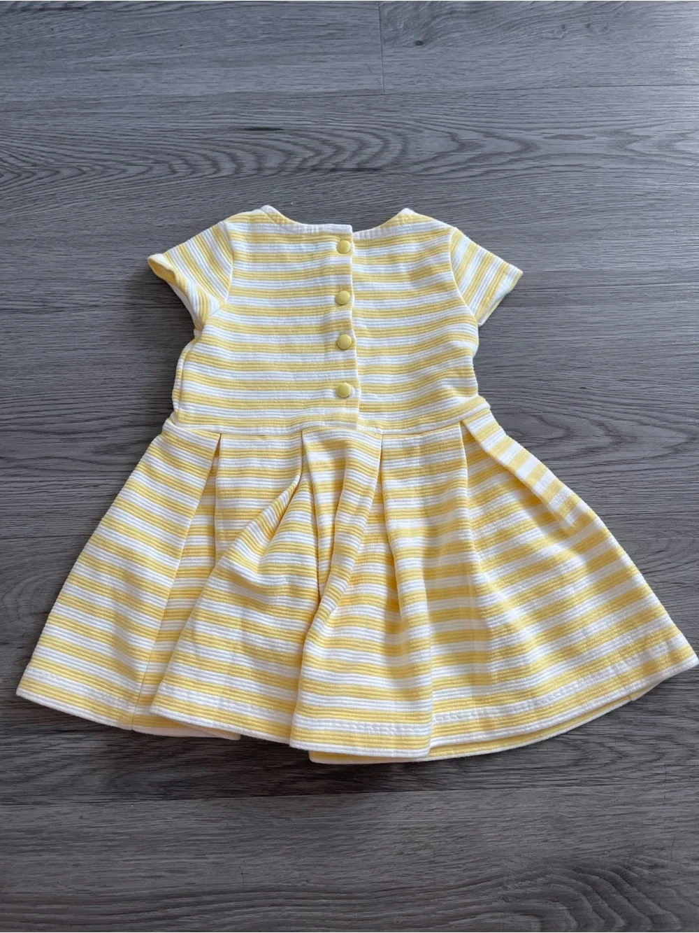 Ralph Lauren Yellow and White Striped Girls' dress 9M